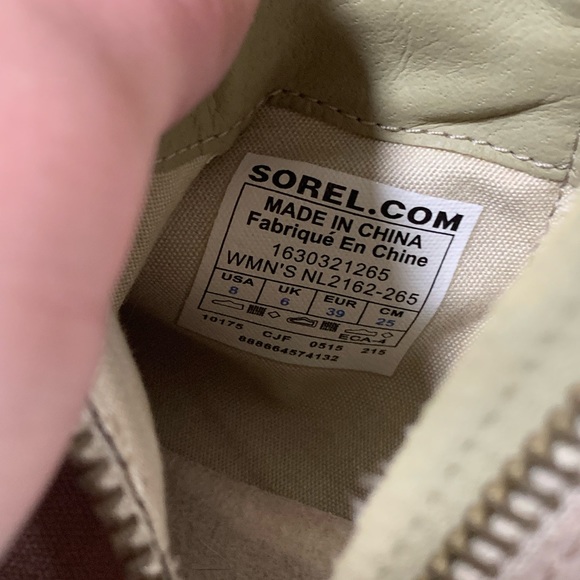 SOREL Tan Booties Size 8 - Picture 4 of 6